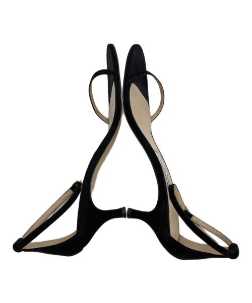 NEBULONIE（ネブローニ）NEBULONIE (ネブローニ) アンクルストラップサンダル ブラック サイズ:38の古着・服飾アイテム