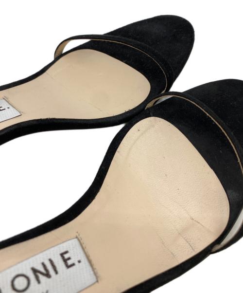 NEBULONIE（ネブローニ）NEBULONIE (ネブローニ) アンクルストラップサンダル ブラック サイズ:38の古着・服飾アイテム