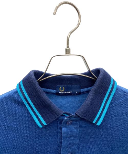 FRED PERRY（フレッドペリー）FRED PERRY (フレッドペリー) ポロシャツ ブルー サイズ:Mの古着・服飾アイテム