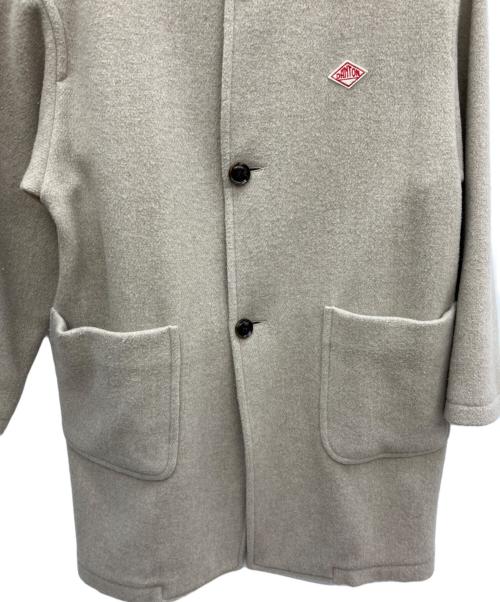 DANTON（ダントン）DANTON (ダントン) カラーレスクルーネックコート ベージュ サイズ:Sの古着・服飾アイテム