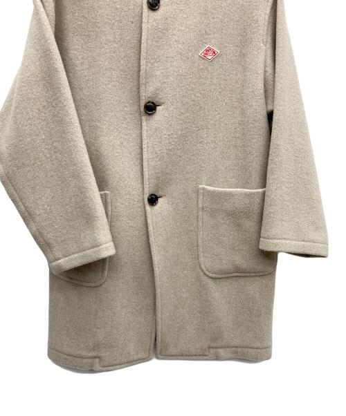 DANTON（ダントン）DANTON (ダントン) カラーレスクルーネックコート ベージュ サイズ:Sの古着・服飾アイテム