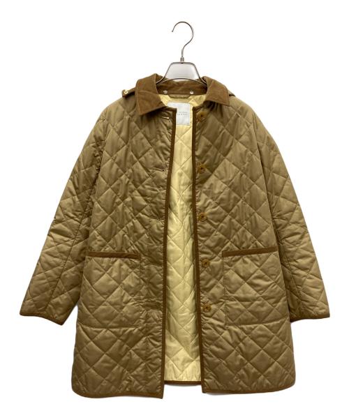 MACKINTOSH PHILOSOPHY（マッキントッシュ フィロソフィー）MACKINTOSH PHILOSOPHY (マッキントッシュ フィロソフィー) キルティングコート ブラウン×イエロー サイズ:36の古着・服飾アイテム