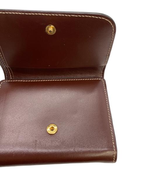 Chloe（クロエ）Chloe (クロエ) WALDEN トリフォールドウォレット ベージュ×ブラウンの古着・服飾アイテム