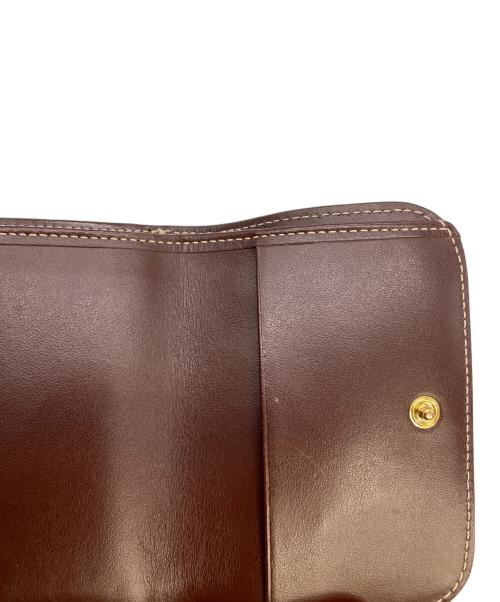 Chloe（クロエ）Chloe (クロエ) WALDEN トリフォールドウォレット ベージュ×ブラウンの古着・服飾アイテム