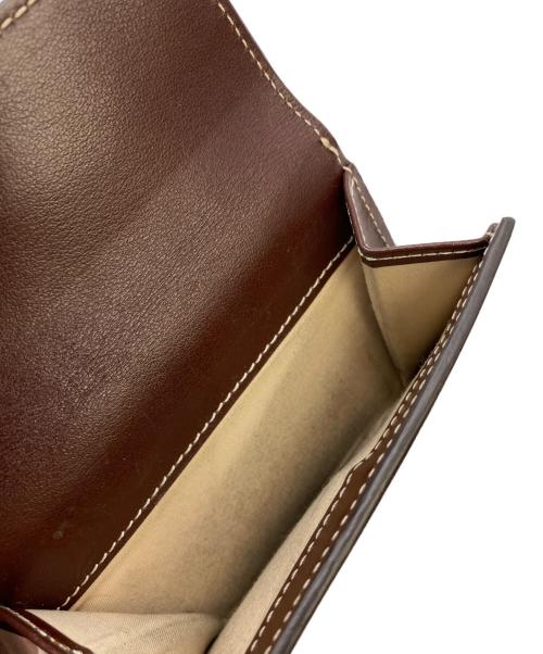 Chloe（クロエ）Chloe (クロエ) WALDEN トリフォールドウォレット ベージュ×ブラウンの古着・服飾アイテム