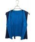 ISSEY MIYAKE (イッセイミヤケ) ベスト ブルー×ネイビー サイズ:M：10000円