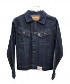 BADWAYバッドウェイ）の古着「ウェーブステッチデニムジャケット」｜インディゴ