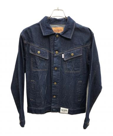 中古・古着通販】BADWAY (バッドウェイ) ウェーブステッチデニム