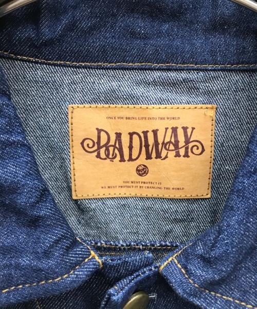 BADWAY（バッドウェイ）BADWAY (バッドウェイ) ウェーブステッチデニムジャケット インディゴ サイズ:Lの古着・服飾アイテム
