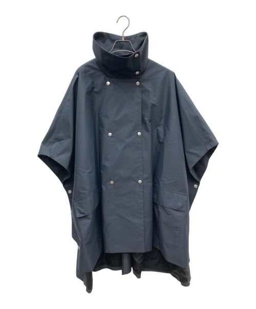 RIM.ARK（リムアーク）RIM.ARK (リムアーク) スタンドカラーポンチョ ブラック×ネイビー サイズ:FREEの古着・服飾アイテム