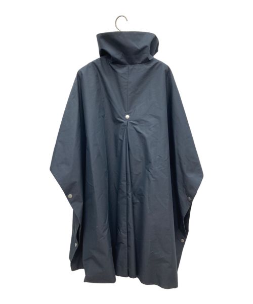 RIM.ARK（リムアーク）RIM.ARK (リムアーク) スタンドカラーポンチョ ブラック×ネイビー サイズ:FREEの古着・服飾アイテム