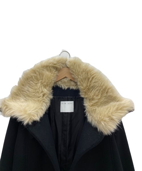 RIM.ARK（リムアーク）RIM.ARK (リムアーク) High stand collar fur CT ブラック サイズ:FREE 未使用品の古着・服飾アイテム