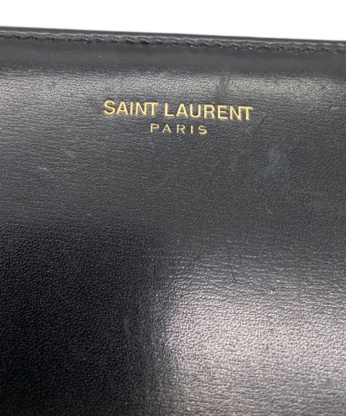 Saint Laurent Paris（サンローランパリ）Saint Laurent Paris (サンローランパリ) ラウンドファスナー長財布 ブラックの古着・服飾アイテム