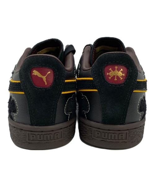 PUMA（プーマ）PUMA (プーマ) ONE PIECE (ワンピース) スウェード 4 黒ひげ ブラック×ブラウン サイズ:cm 24の古着・服飾アイテム