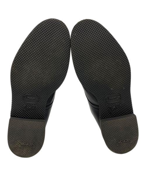 W.H（ダブルエイチ）W.H (ダブルエイチ) プレーントゥシューズ ブラック サイズ:9の古着・服飾アイテム