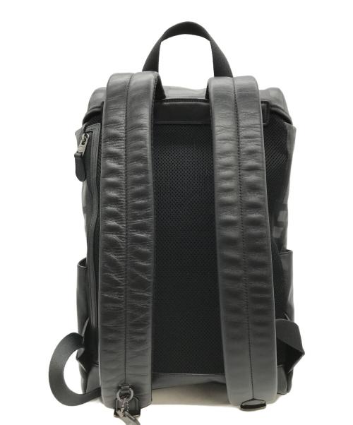 COACH（コーチ）COACH (コーチ) ワイルドプレイドヘンリーバックパック グレー×ブラックの古着・服飾アイテム