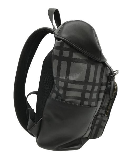 COACH（コーチ）COACH (コーチ) ワイルドプレイドヘンリーバックパック グレー×ブラックの古着・服飾アイテム