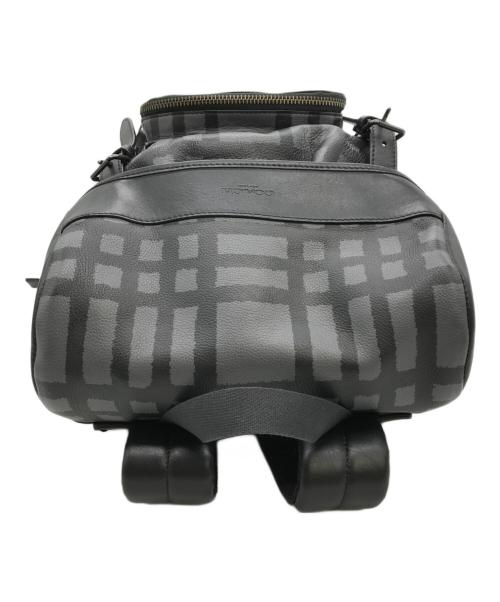 COACH（コーチ）COACH (コーチ) ワイルドプレイドヘンリーバックパック グレー×ブラックの古着・服飾アイテム