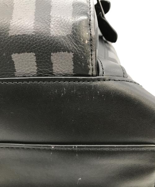 COACH（コーチ）COACH (コーチ) ワイルドプレイドヘンリーバックパック グレー×ブラックの古着・服飾アイテム