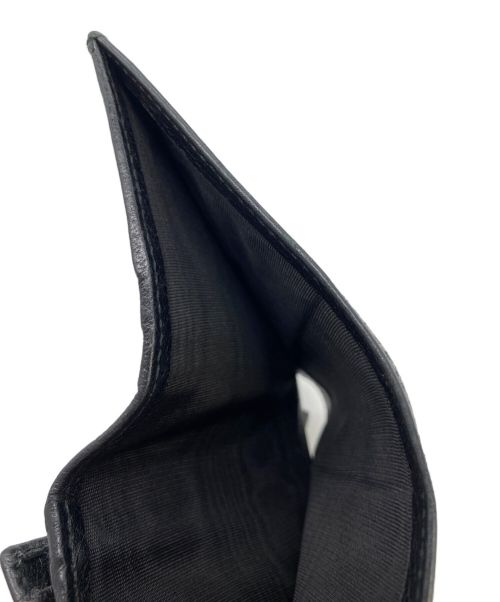 GUCCI（グッチ）GUCCI (グッチ) GGマーモント コンパクトウォレット ブラック×レッドの古着・服飾アイテム