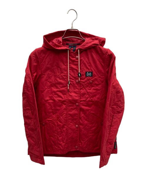 KINASHI CYCLE（キナシサイクル）KINASHI CYCLE (キナシサイクル) LAVENHAM (ラベンハム) フーデッドジャケット レッド サイズ:36の古着・服飾アイテム