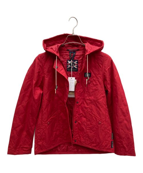 KINASHI CYCLE（キナシサイクル）KINASHI CYCLE (キナシサイクル) LAVENHAM (ラベンハム) フーデッドジャケット レッド サイズ:36の古着・服飾アイテム