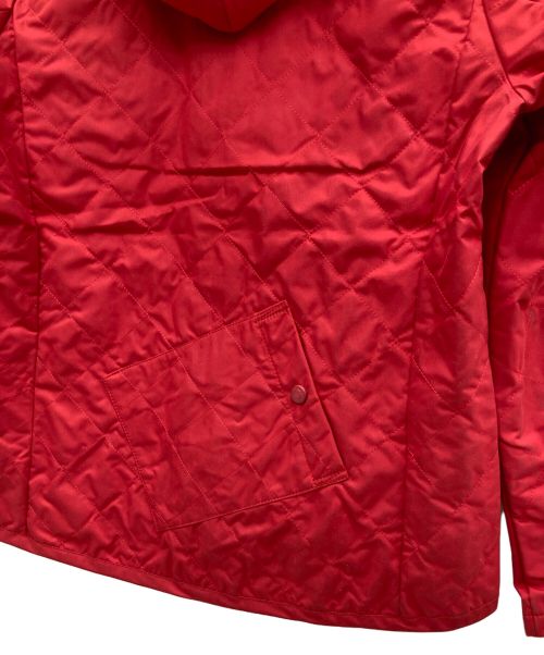 KINASHI CYCLE（キナシサイクル）KINASHI CYCLE (キナシサイクル) LAVENHAM (ラベンハム) フーデッドジャケット レッド サイズ:36の古着・服飾アイテム