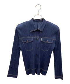 中古・古着通販】PLEATS PLEASE (プリーツプリーズ) デニム転写