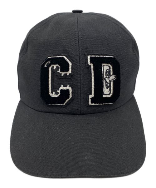 Christian Dior（クリスチャン ディオール）Christian Dior (クリスチャン ディオール) KENNY SCHARF (ケニー・シャーフ) CDロゴキャップ ブラック サイズ:Lの古着・服飾アイテム