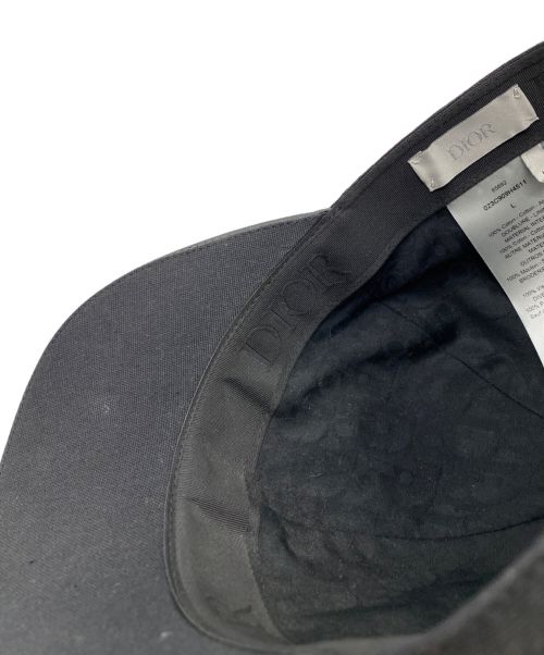 Christian Dior（クリスチャン ディオール）Christian Dior (クリスチャン ディオール) KENNY SCHARF (ケニー・シャーフ) CDロゴキャップ ブラック サイズ:Lの古着・服飾アイテム