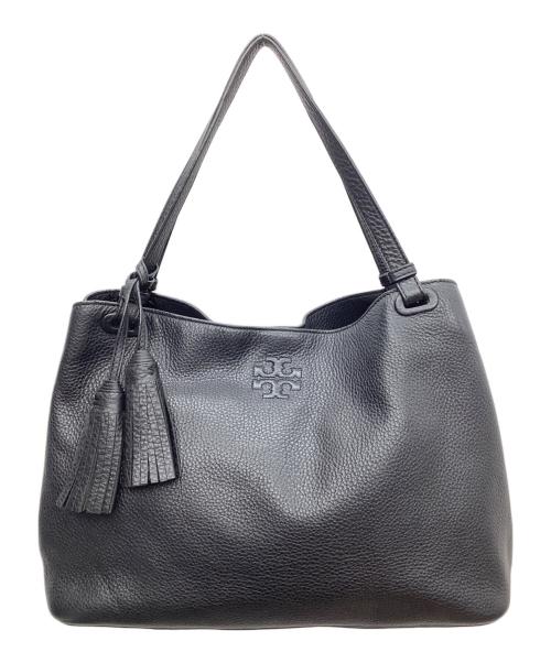 TORY BURCH（トリーバーチ）TORY BURCH (トリーバーチ) テア センタージップトートバッグ ブラックの古着・服飾アイテム