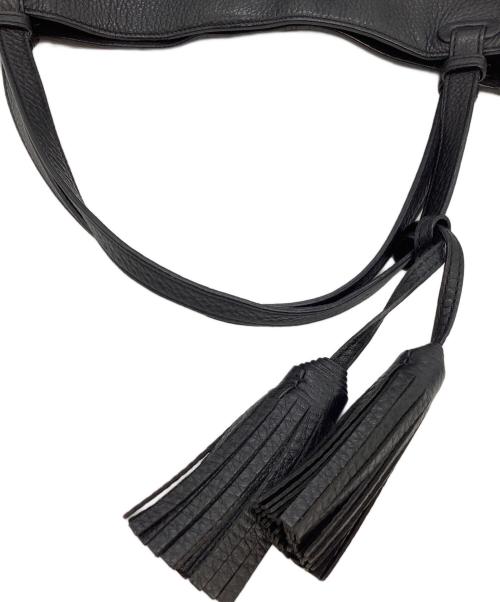 TORY BURCH（トリーバーチ）TORY BURCH (トリーバーチ) テア センタージップトートバッグ ブラックの古着・服飾アイテム