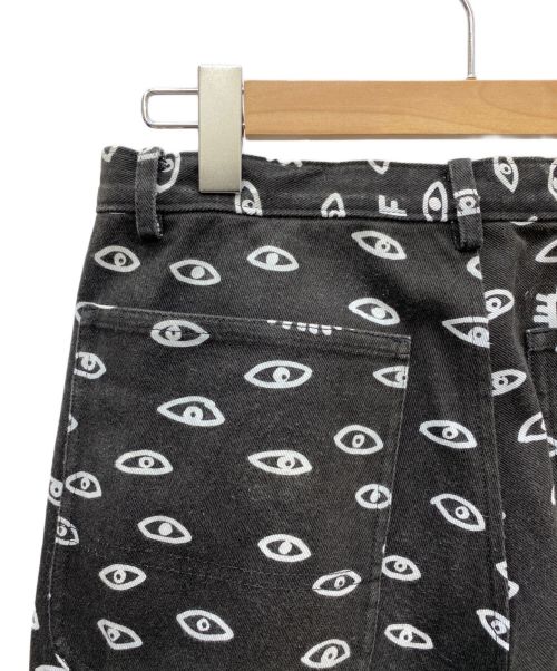 BLACK COMME des GARCONS（ブラックコムデギャルソン）BLACK COMME des GARCONS (ブラック コムデギャルソン) 総柄パンツ ブラック×ホワイト サイズ:Lの古着・服飾アイテム