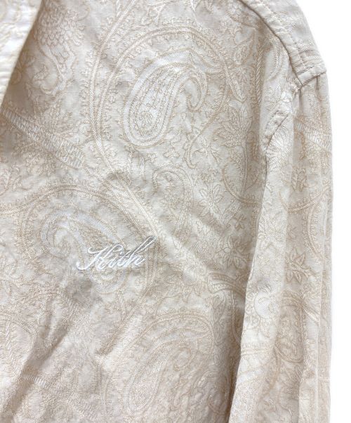 KITH（キス）KITH (キス) Paisley Jacquard Thompson Camp Collar Shirt ベージュ サイズ:Mの古着・服飾アイテム