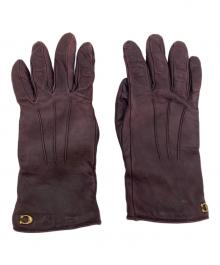 COACH（コーチ）の古着「レザーグローブ」｜パープル
