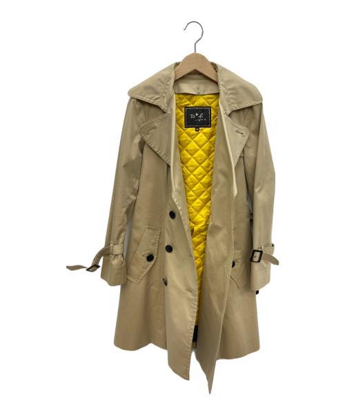 To b. by agnes b.（トゥービー バイ アニエスベー）To b. by agnes b. (トゥービー バイ アニエスベー) ダブルトレンチコート ベージュ サイズ:38の古着・服飾アイテム