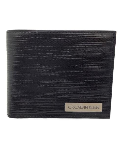 ck Calvin Klein（シーケーカルバンクライン）ck Calvin Klein (シーケーカルバンクライン) タットII 2つ折り財布 ブラックの古着・服飾アイテム
