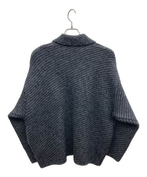 RIM.ARK（リムアーク）RIM.ARK (リムアーク) ニットブルゾン グレー サイズ:FREEの古着・服飾アイテム