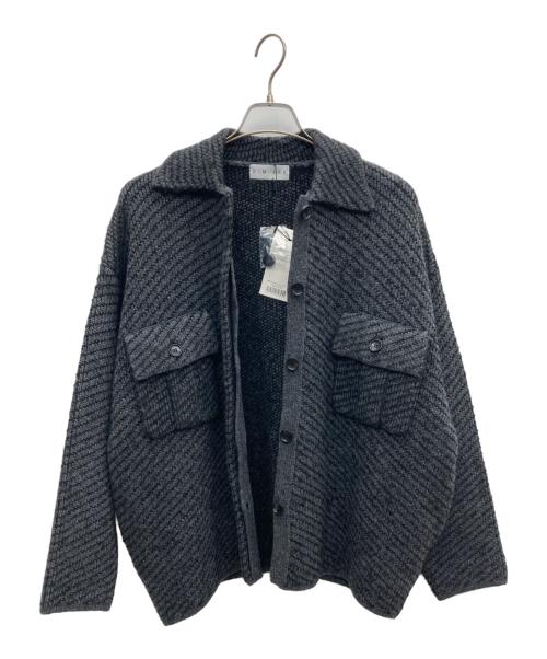 RIM.ARK（リムアーク）RIM.ARK (リムアーク) ニットブルゾン グレー サイズ:FREEの古着・服飾アイテム