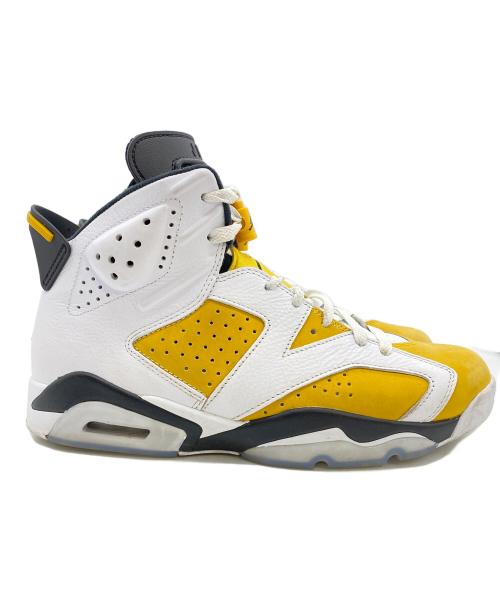 NIKE（ナイキ）NIKE (ナイキ) AIR JORDAN 6 RETRO ホワイト×イエロー サイズ:㎝ 28の古着・服飾アイテム
