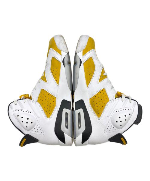 NIKE（ナイキ）NIKE (ナイキ) AIR JORDAN 6 RETRO ホワイト×イエロー サイズ:㎝ 28の古着・服飾アイテム