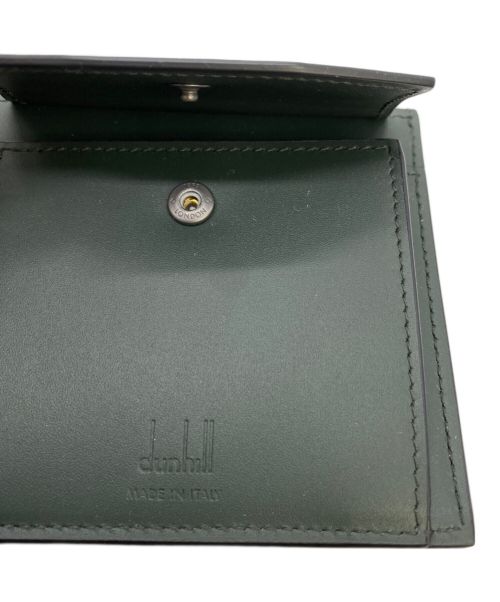 dunhill（ダンヒル）dunhill (ダンヒル) バーリントン 4CC&CP ビルフォールド ブラック×グリーン 未使用品の古着・服飾アイテム