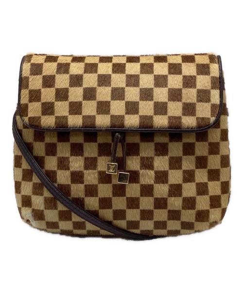 LOUIS VUITTON（ルイ ヴィトン）LOUIS VUITTON (ルイ ヴィトン) ダミエ ソバージュ ショルダーバッグ ブラウン×ベージュの古着・服飾アイテム