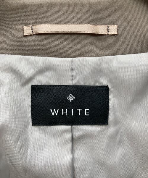 white（ホワイト）white (ホワイト) ジャケット ベージュ サイズ:38の古着・服飾アイテム