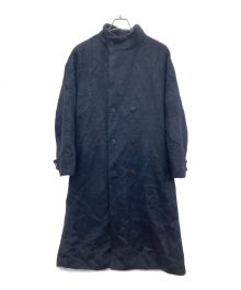 GALERIE VIE（ギャルリーヴィー）の古着「アルパカシャギー スタンドカラーコート」｜ネイビー
