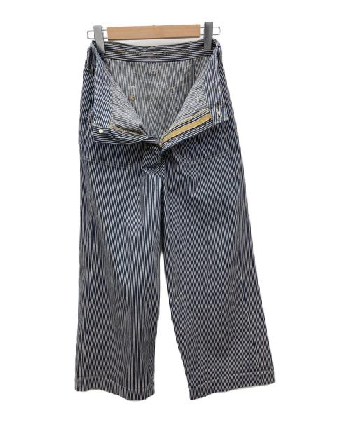 45R（フォーティファイブ・アール）45R (フォーティファイブ・アール) ペインターパンツ ネイビー×ホワイト サイズ:02の古着・服飾アイテム