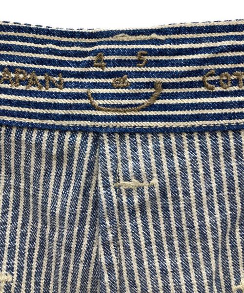 45R（フォーティファイブ・アール）45R (フォーティファイブ・アール) ペインターパンツ ネイビー×ホワイト サイズ:02の古着・服飾アイテム