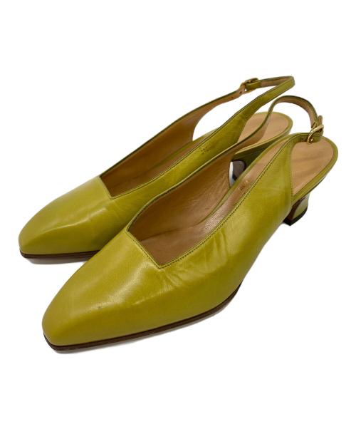 HERMES（エルメス）HERMES (エルメス) パンプス 黄緑 サイズ:35の古着・服飾アイテム