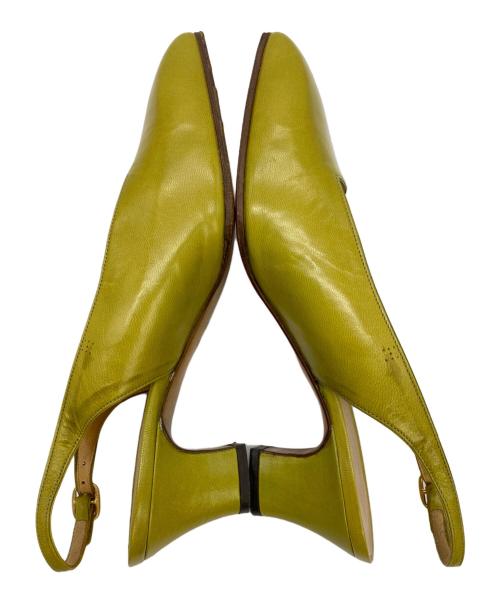 HERMES（エルメス）HERMES (エルメス) パンプス 黄緑 サイズ:35の古着・服飾アイテム