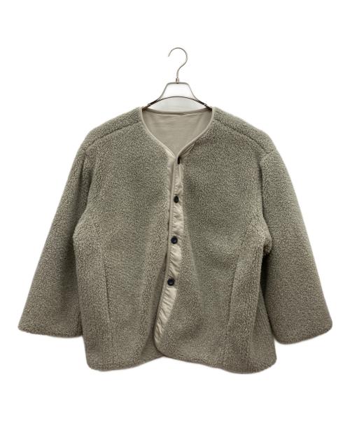 CLANE（クラネ）CLANE (クラネ) リバーシブルボアブルゾン グレー サイズ:Fの古着・服飾アイテム